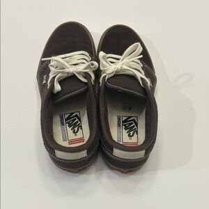 Vans Men's Dark Brown Canvas Sneakers